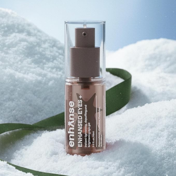 Under Eye Gel for Men, Caffeine Eye Cream, Peptides, RejuveNAD, Instant Tightening, Brightening, Depuffing for Under Eye Bags, Blurs Fine Lines and Dark Circles, 0.5 Fl Oz