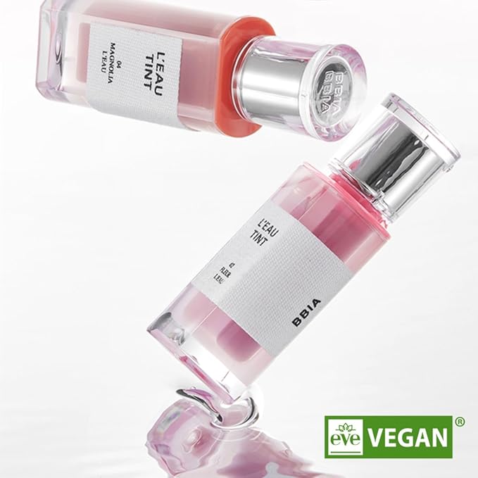 BBIA L’EAU Tint – Glossy & Glow Lip Stain Watery Lip Tint Non-Sticky High Shine Finish Long-lasting Moisturizing Lightweight Natural Daily Use Vegan Korean Makeup (08 SWEET L'EAU)