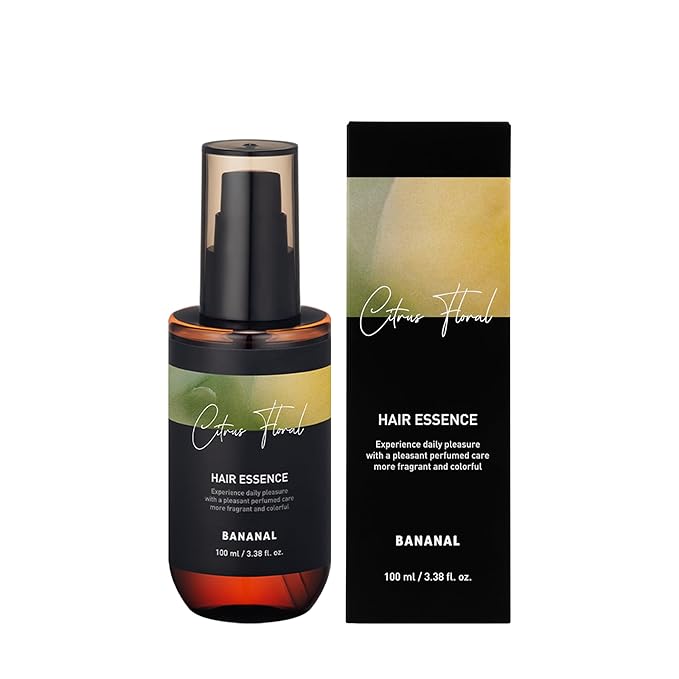 2-in-1 Korean Hair Perfume Oil & Serum with Morrocan Argan Oil & 12 Amino Acids for Dry, Damaged, Glass Hair Shine & Frizz-Control – Paraben & Alcohol-Free – Citrus Floral – 100ml / 3.38 fl oz