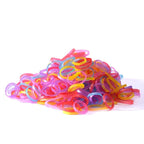 Youxuan Kids Elastics No Damage Colored Hair Bands Fashion Girls Hair Ties 1000 Count Small Size