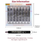 8Pcs Cream Eye Shadow Brightener Stick Makeup Set, Champagne Pearl Taupe Bronze Cocoa Stone Putty Smoky Amethyst Shimmer Matte Eyeshadow Eyeliner Pencil Applicator Stick Palette Makeup for Older Women