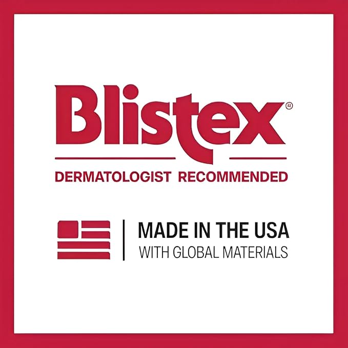 Blistex Lip Medex, 0.25 Ounce, 3 Count, Medicated Relief with Immediate Cooling, Soothes & Protects, Advanced Hydration, Restores Healthy Moisture Balance to Lips, Stocking Stuffer for Women & Men
