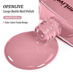 18ml Dusty Rose Nail Polish Large Volume Quick Drying Light Pink Nail Polish, Fast Drying and Long Lasting Color Nail Art DIY Home Manicure Gift for Women