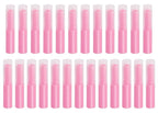0.14oz Empty Flavored Lip Balm Container Tubes Plastic Homemade Moisturizing Lip Stick with Caps Bulk Fit for Women Adult DIY Making Supplies, 25 Count (Rose Pink)