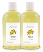 Soapeauty Cold Pressed Refined ARGAN OIL | 100% Natural & Pure | Carrier for Essential Oils, Argan Oil for Skin, Argan Oil for Hair Growth & Moisturizer | 24 fl oz (2 * 12 fl oz)