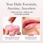 Arencia Honey Glazed Collagen Lip Mask, Overnight Lip Treatment with Collagen and Honey, 0.52 oz