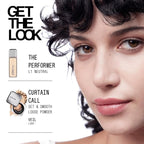 about-face THE PERFORMER Skin-Focused Foundation L1Neutral – Medium Coverage, Long-Wear, Breathable & Buildable Base – Clean, Vegan, Hydrating Formula with Blue Agave & Chlorella – 1.08oz