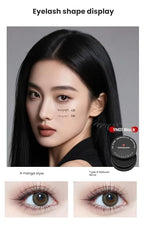 Double-Ended Lower Lash Stamp Eyeliner Pen - Waterproof Smudge-Proof (Black) | Easy Fake Eyelashes Stamp Tool with Precision Tip | Vegan & Cruelty-Free