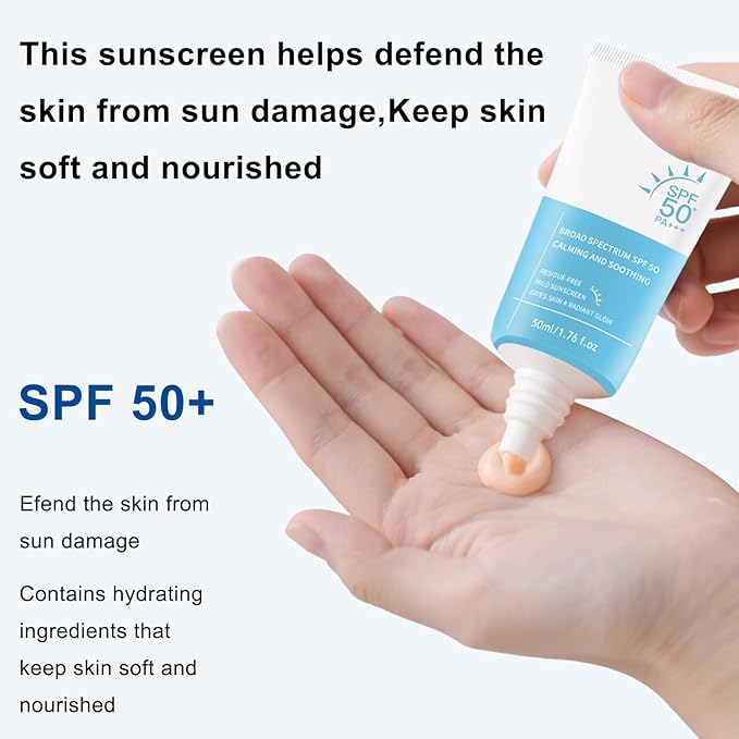 Heartleaf Korean Sunscreen for Face SPF 50+, Silky Moisture Tinted Sun Essence, Broad Spectrum UVA/UVB Protection, Lightweight & Non-Greasy, No White Cast, 50ml / 1.76 fl. oz.