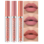BestLand 3Pcs Matte Liquid Lip Lipstick Set for Women - 24H Transfer-Proof, Moisturizing & Non-Sticky I Warm Nude, Dusty Pink, Soft Coral I Vegan + Cruelty-Free for Daily & Party