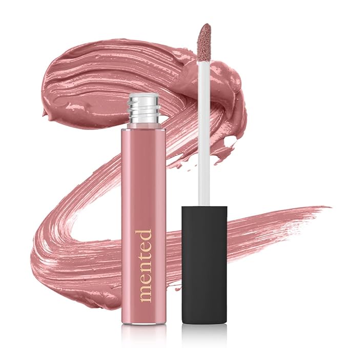 Mented Cosmetics Lip Gloss for Women Tinted Lip Balm Stain, Long Lasting Buildable Moisturizing Lipgloss Lipstick Topper, Made in USA, Cruelty Free Vegan Makeup, Pink About Me