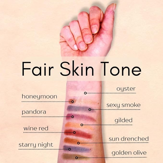 Dark Starry Night Metallic Navy Blue Grey Gray Silver Shimmer Pressed Powder Single Vegan Eyeshadow; Talc, Paraben & Cruelty Free