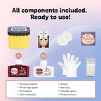 eZn Pudding Hair Dye, Ammonia-Free, Semi-Permanent DIY Korean Hair Dye Color with Keratin, Odorless Gentle for Sensitive Skin No Skin Irritation (Ash Beige Gray)