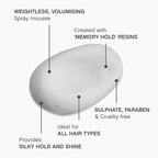 KEVIN.MURPHY BODY.BUILDER - Hair Volumising Mousse - For All Hair Types - Weightless & Sulphate-Free Hair Mousse - Hair Care Treatment - With Tangerine Peel Oil - 100 mL / 3 fl oz