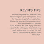 KEVIN.MURPHY SESSION.SPRAY FLEX - Flexible Finishing Hair Spray - For All Hair Types - Lightweight Hold - Humidity Resistant Hair Care - Travel Size - 100 mL / 3.4 fl oz