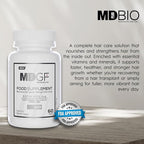 MD PLUS BIO Anti Hair Loss Vitamin Products - Supplement for Hair and Beard Growth - Men and Women with Biotin, Saw Palmetto, Collagen, Keratin, Ginseng and Vitamins -DHT Blocker
