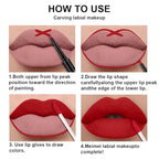 evpct 3Pcs Mauve Neutral Light Rosey Nude Blue Red Matte Liquid Lipstick and Lip Liner Stain Sets for Women, Long Lasting 24 Hours Matte Lipstick labiales matte larga duracion 24 mate originales