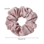 Ivyu Silk Satin Scrunchies - No Crease Hair Ties for Women, Thick Hair Ponytail Holders with Soft Elastic Bands