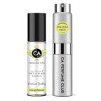 CA Perfume Duo Impression of Spice & Black Vanilla For Men Perfume Layering Set Mens Cologne Long Lasting Travel Size EDP + Body Oil Roll-On Bottle 0.27 Fl Oz+0.33 Fl Oz