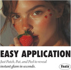 Fazit Makeup Patches - Strawberry Speckles - Glow Up Make-Up Patches - Cute Glitter Makeup Accessories for Women - Cosmetic Glitter for Face