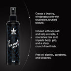 CNNY Sea Salt Spray for Hair Texturizing & Volume | 150ml Lightweight Natural Hold | Salt Spray for Men and Women with Beachy Waves, Adds Lift & Flexible Control to Medium-Long Hair