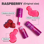 I DEW CARE Lip Gloss - Glow Easy Raspberry | Jojoba Seed Oil, Vitamin C, Pigmented Glossy Stain, Hydrating, Korean Makeup, Pink Color, Moisturizing, Nourishing, 0.12 FL Oz