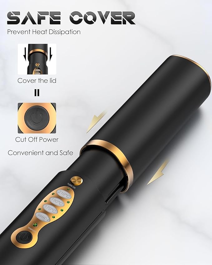 Portable Titanium Cordless Hair Straightener for Edges Bangs, Heat Up in Seconds & Lasts Up to 50 Minutes & USB C Rechargeable, Dual Voltage Mini Travel Flat Iron Hair Straightening-Not for Thick Hair