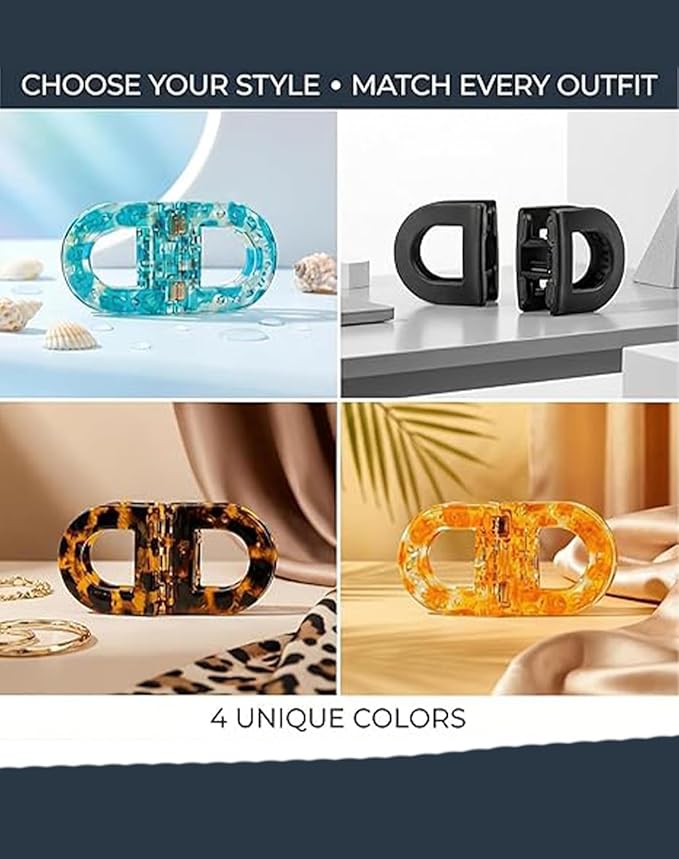 Magnetic Hair Clips – Strong Hold No-Slip Magnetic Hair Styling Clips, Seamless 2-in-1 Design for Easy Everyday Hairstyles, Gentle on All Hair Types Strong Hold (C)