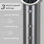 Blow Dryer with Diffuser, IG INGLAM Professional Hair Dryer 110,000RPM Brushless Motor High Speed Low Noise, 3 Heat Settings & 3 Speed & Cold Settings, Powerful Ionic Hair Dryer for Salon Travel Gift