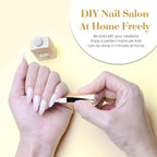 CANNI 9ml Hema-Free Jelly Gel Nail Polish Set- 6Pcs Jelly Nude Pink Neutral Transparent Milky White Colors Kit,Soak Off LED Manicure Kit DIY at Home Salon Gifts for Women Girls