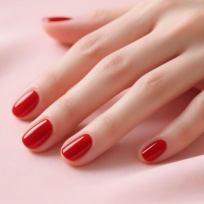 JODSONE 16.5ml Christmas Red Color Soak Off UV LED Gel Nail Polish Winter Nail Art Design Daring Grace Manicure Glossy & Long Lasting for Salon DIY Home Colorful Bottle Gifts for Women