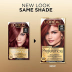 L'Oreal Paris Superior Preference Fade-Defying + Shine Permanent Hair Color, 4R Dark Auburn, Pack of 1, Hair Dye
