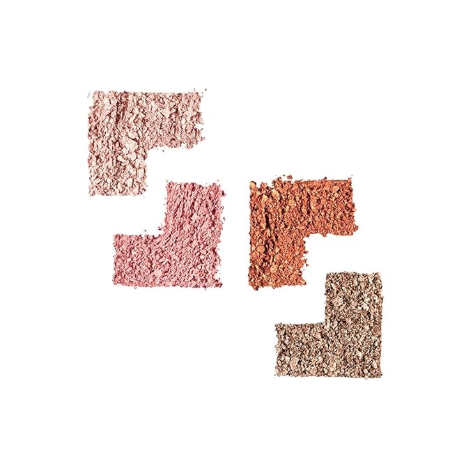 OFIR Quadratic Eyeshadow Palette | Intensely Pigmented and Non-Creasing | Matte & Shimmer Shades | Eye Shadow Palette Makeup with Mirror, Compact for Travel, 4.4g | Orange Caves – Warm Rustic Tones