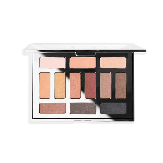 OFIR Shimmer 12-Shade Eyeshadow Palette | Buildable Pigment Adds Depth | Talc Free Eye Shadow Palette Makeup | Lightweight Powder Enhances Radiant Looks (Dune Matte)