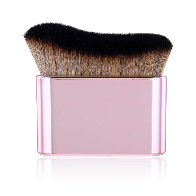 Soft Body Makeup Brush Portable Self Tanning Brush Self Tanner Face & Body Makeup (Pink Rose Gold)