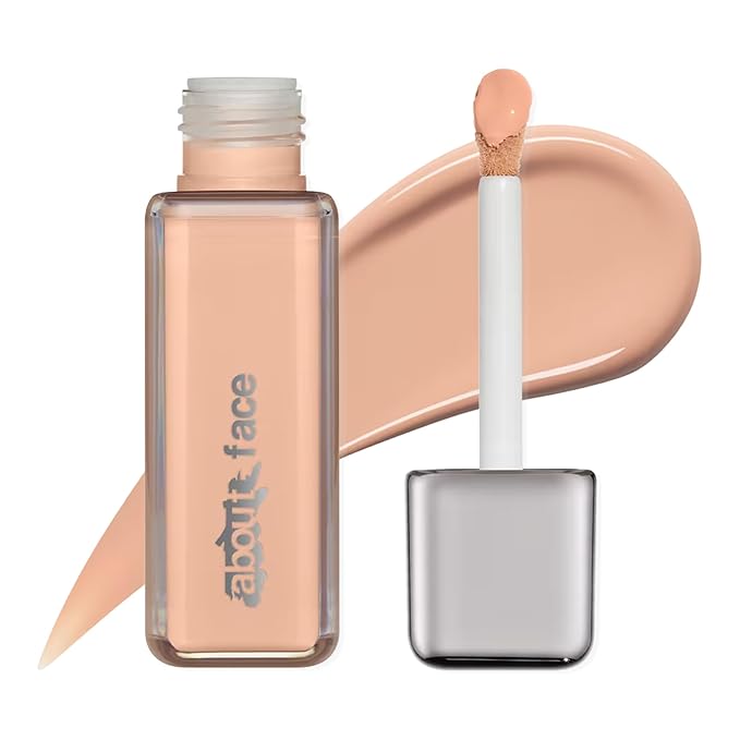 about-face THE PERFORMER Skin-Focused Foundation LM1Cool – Medium Coverage, Long-Wear, Breathable & Buildable Base – Clean, Vegan, Hydrating Formula with Blue Agave & Chlorella – 1.08oz