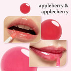 NOONI Korean Lip Oil Set - Appleberry & Applecherry | Long-Lasting, Moisturizing, Plumping, Revitalizing for Dry Lips, Waterproof, No Peel Off, Stocking Stuffers, lip plumper 0.12 FL Oz x 2ea