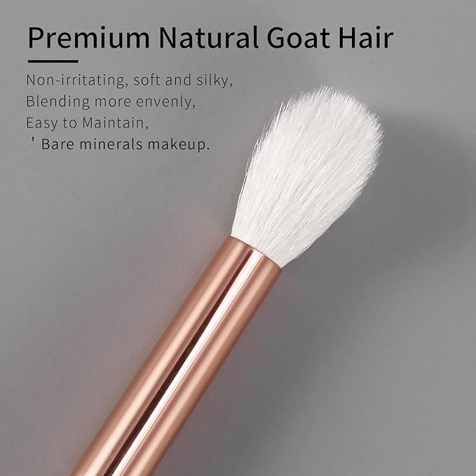 Natural Goat Hair Eyeshadow Blending Brush - Eye Blending & Contour Brush, Single Piece, E204L