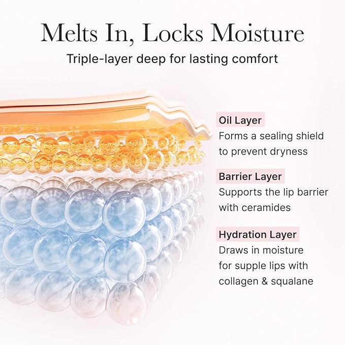 Arencia Honey Glazed Collagen Lip Mask, Overnight Lip Treatment with Collagen and Honey, 0.52 oz