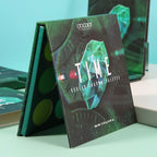 docolor Eyeshadow Palette 9 Colors Green Eyeshadow Gemstone Shadow Palette Highly Pigmented Mattes Shimmers Smokey Glitter Cream Colorful Powder Long Lasting Waterproof Makeup Palette