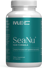 IVL - SeaNu Hair Vitamins Supplements - Hair Strength, Strand Thickness, Hair Growth - with Biotin, Vitamin B3, Zinc, Saw Palmetto Berry Extract, Green Lipped Mussel - Vitamin Hair Growth (1 Pack)
