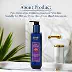 Blue Nectar Batana Oil Shampoo for Fuller & Stronger Hair | Suitable for Dry, Frizzy, Curly, and Wavy Hair | Redensyl Alternate | Organic Shampoo for Women & Men (6.76 Fl Oz, 17 Herbs)