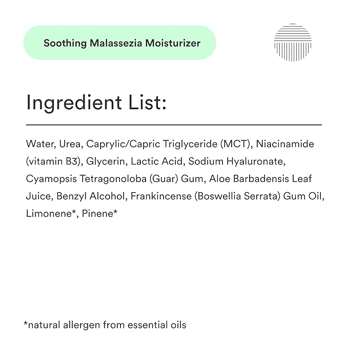 Malassezia Moisturizer, Soothe and Relieve, Safe for Folliculitis and Seborrheic Dermatitis, 2 fl oz
