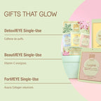 Pixi Beauty Holiday Eye Patch Trio | 3 Single Use Eye Patches for Depuffing, Hydrating & Toning Under-Eyes | 3 pairs, 6 patches