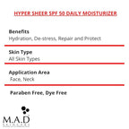 M.A.D Skincare Hyper Sheer SPF 50 Daily Moisturizer 1.7 oz.