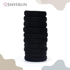 100 pcs Hair Ties Black Ponytail Holders, Soft Elastics Small No Damage Hair Bands for Women Girls Thick Thin Hair Styling Accessories Seamless No Pull 1.5 inch