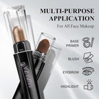 Neutral Brown Eyeshadow Stick Makeup 6PCS Set, Metallic Shimmer Matte Cream Eye Shadow Eyeliner Brightener Pencil Crayon - BROWN LATTE