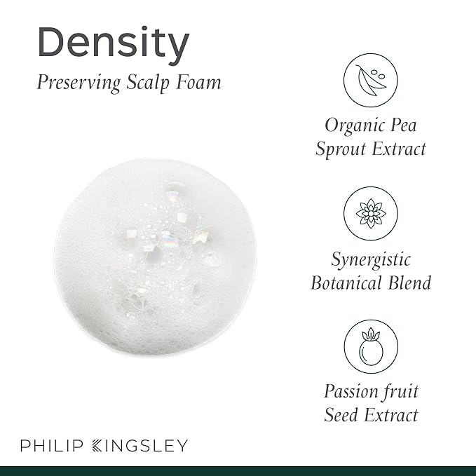 Philip Kingsley | Density Preserving Scalp Foam | Treatment Volumising for Thinning Hair and Hair Loss | Fine, Flat, Thin Hair Volumizer Lifting Foam | Helps Add Texture and Lift Roots | 4.05oz