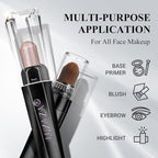 Brown Eyeshadow Stick Makeup Set 10PCS, Neutral Shimmer And Matte Cream Eye Shadow Palette, Metallic Bronze Smoky Eyeliner Brightener Crayon Pencil Kit, Ideal Gift for Women -Ash Rose