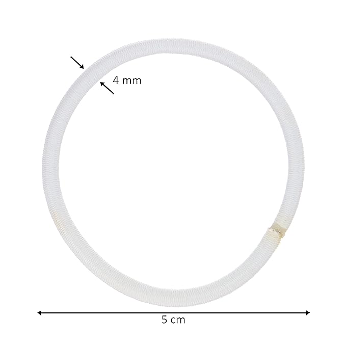 Expressions 216-Piece Hair Ties, 4mm Elastics Black & White Value Pack, No Metal Durable Ponytail Holders for Women, Suitable for Thick, Curly, and All Hair Types